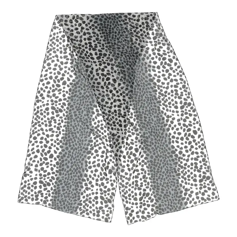 Unbranded Animal Print Scarf - No Size Grey Polyester