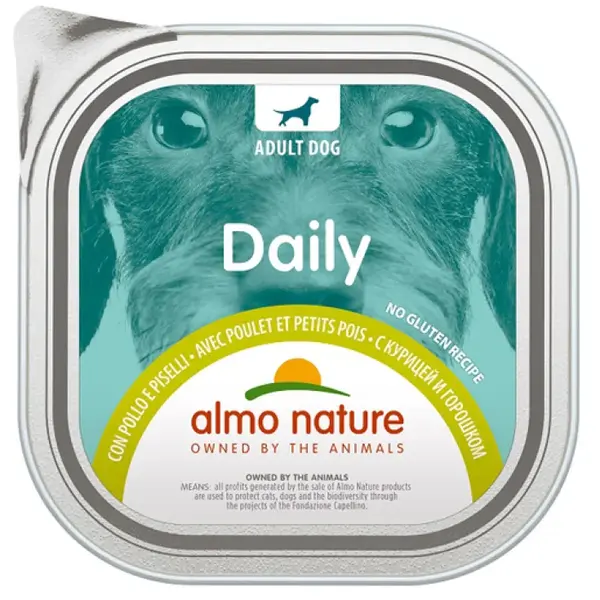 Almo nature Daily Menu with Chicken and Peas - 300GR