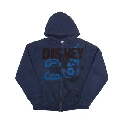 DISNEY Mickey Mouse Hoodie Blue Full Zip Boys S