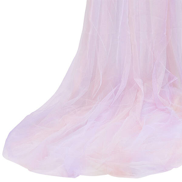 Rainbow Color Polyester Mesh Fabric