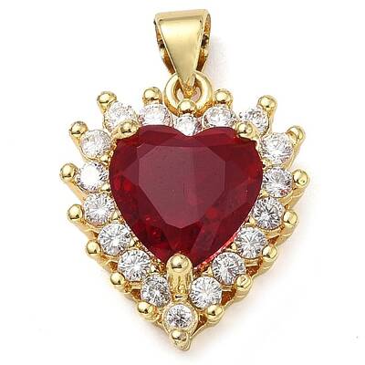 Rack Plating Brass Glass Pendants