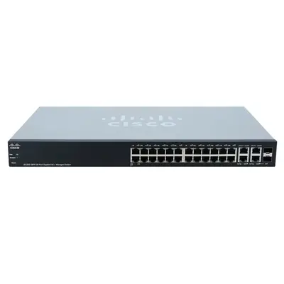 SG300-28PP-K9UK-RF Cisco SG300-28PP 26x 24x PoE+ 2x Combo SFP Switch