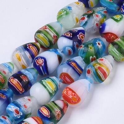 Handmade Millefiori Lampwork Beads Strands