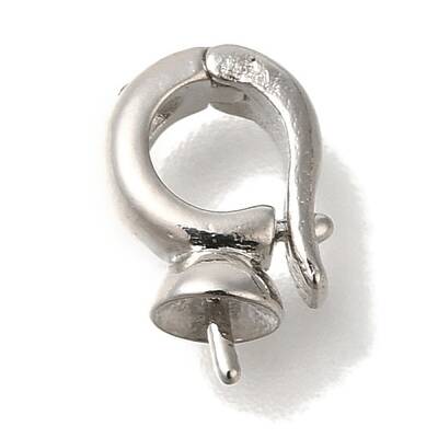 Brass Cup Pearl Peg Bails Pin Pendants