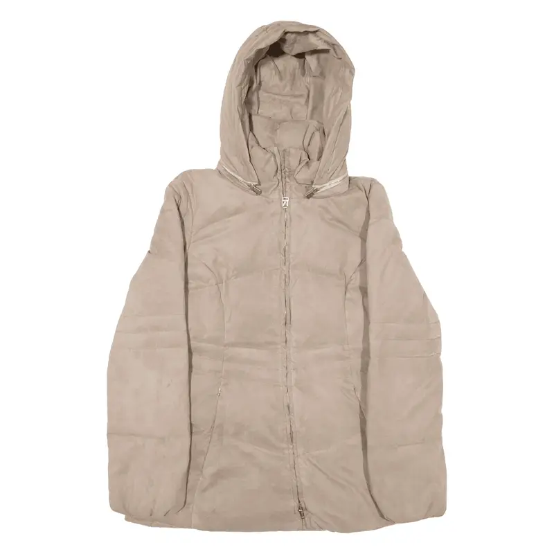 MAX MARA Insulated Puffer Coat Beige Womens S