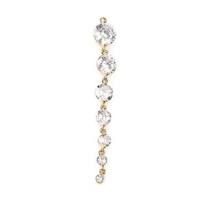 Brass Micro Pave Cubic Zirconia Pendants