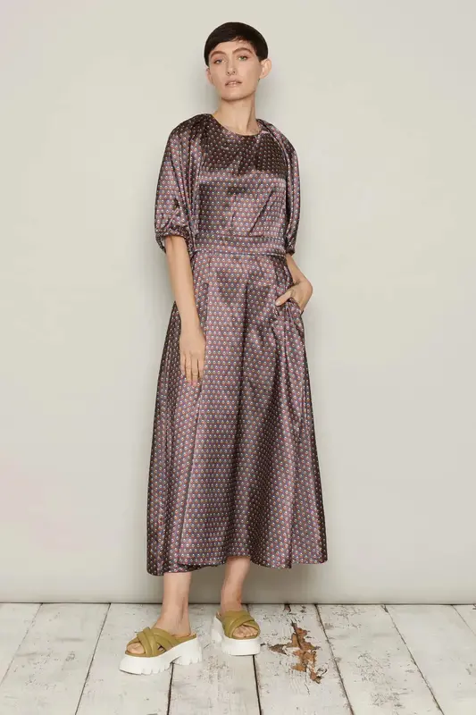 Flosi Dress (Brown) | size: XL