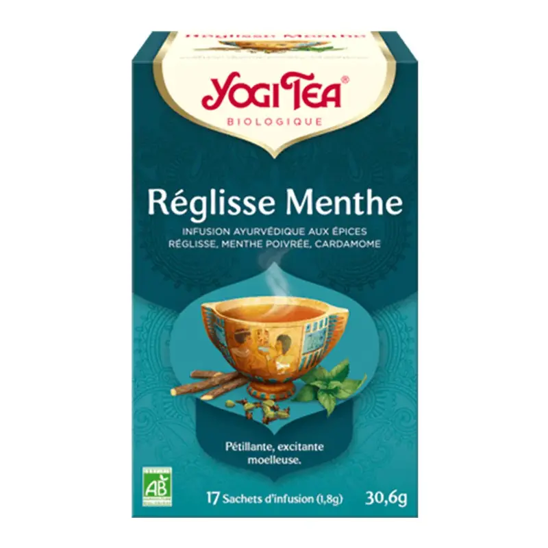 Yogi Tea Ayurvedic Infusion Liquorice Mint Organic 17 Sachets