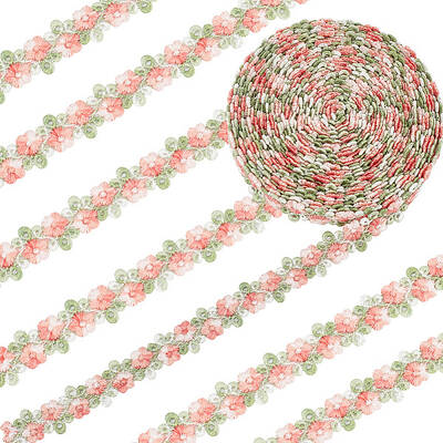 7.5 Yards Flower Polyester Lace Ribbon