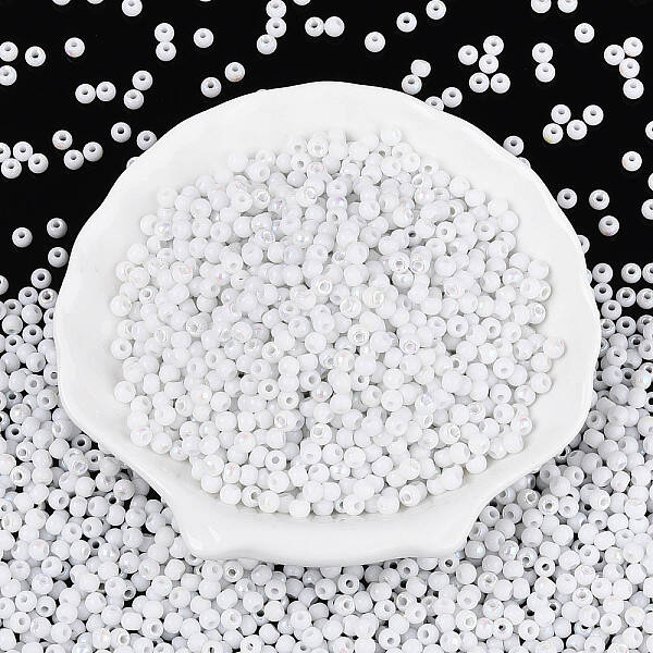 6/0 Half Plated Glass Beads