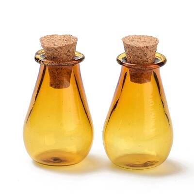 Glass Cork Bottles Ornament