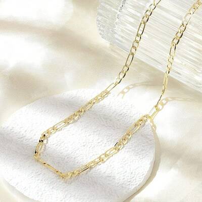 Brass Figaro Chain Necklaces