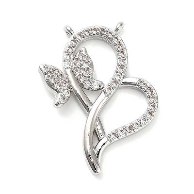 Brass Micro Pave Cubic Zirconia Pendants