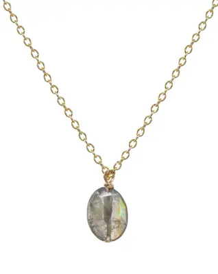 Dia Necklace | Gemstone: Sapphire | Metal Color: Gold