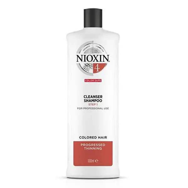 Nioxin Sistema 4 (Shampoo Detergente Sistema 4) Capelli Fini Colorati E Diradati - Volume: 300 Ml