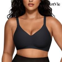 Vertvie Bras for Women No Underwire Push Up Bra Wireless Seamless Supportive Full Coverage Bralettes Convertible T Shirt Bras...