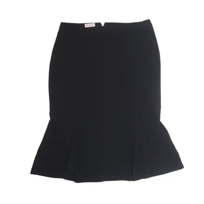MAX & CO Midi Flare Skirt Black 90s Womens UK 8
