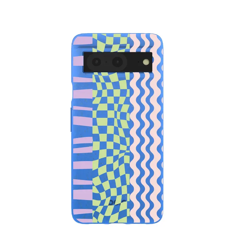 Electric Blue Mixed Up Google Pixel 8 Case