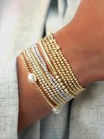 Boho Style Mixed Color Beaded Bracelets Set, Fashionable Jewelry for Women & Girls, Trendy All-match & Exquisite Jewelry for ...