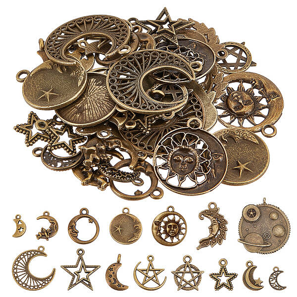 15 Styles Tibetan Style Alloy Pendants