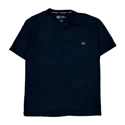 Performance Dickies T-Shirt - Large Navy Polyester Blend