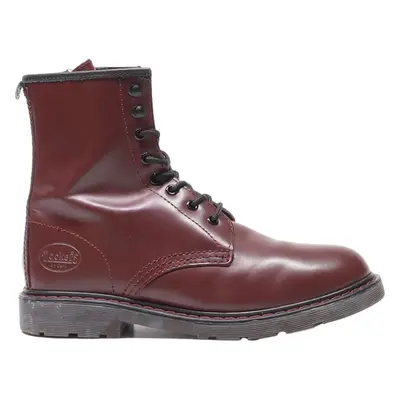 DOCKERS Lace-Up Boots Maroon Leather Womens UK 7