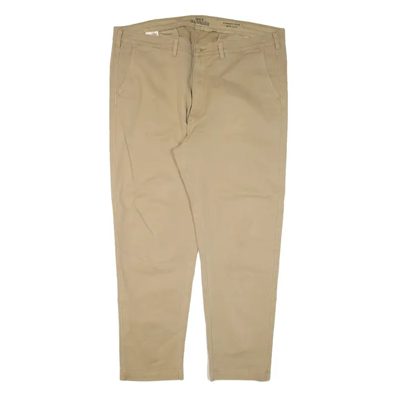 LEVI'S XX Chino Mens Trousers Beige Regular Tapered W44 L32