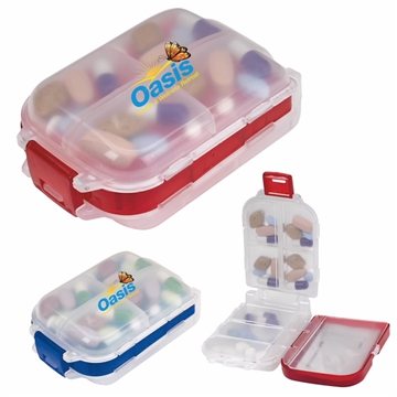 150 Promotional Serenity Pill Box - 3-Layer & 8 Compartments