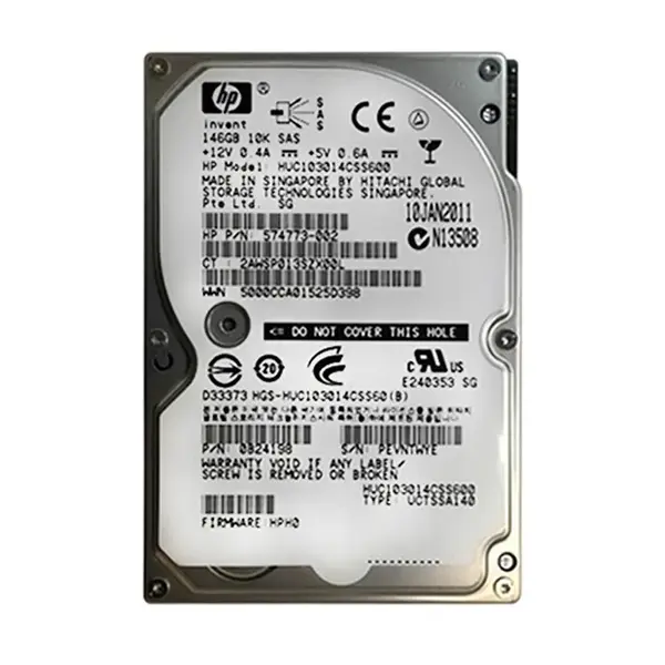 574773-002 HP 146GB 6Gb/s SAS 10000 2.5-inch 16MB Hard Drive