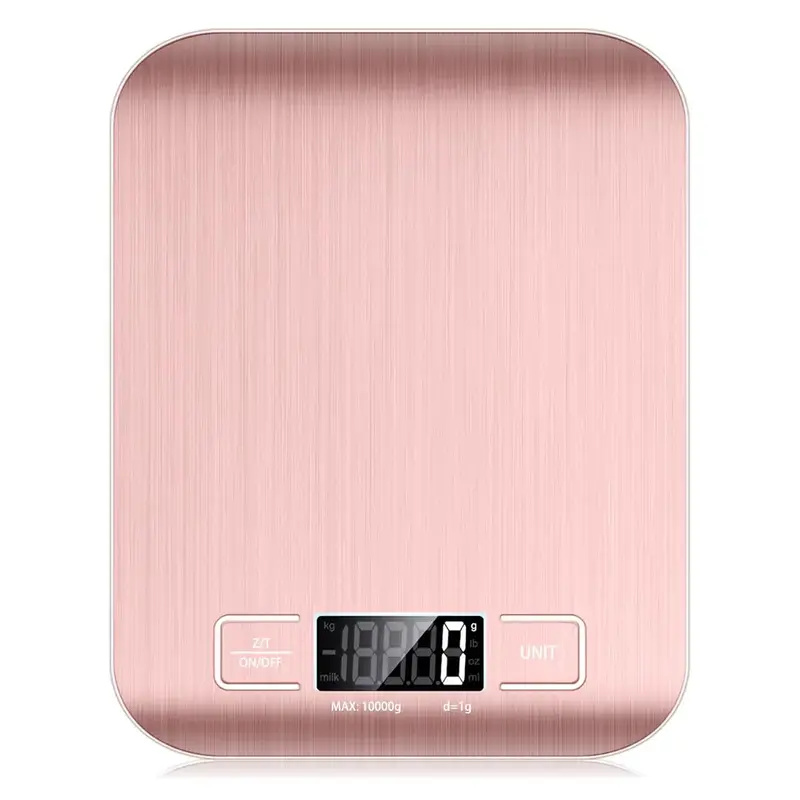 Stainless Steel Food Scale, 1 Count Square Digital Measuring Scale, Kitchen Measuring Utensil For Food Baking, Kitchen Gadget...