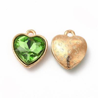 Faceted Glass Rhinestone Pendants