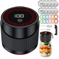 Electric Mason Jar Vacuum Sealer, Upgraded 3-in-1 Mason Jar Vacuum Sealer Kit, Regular Mouth Mason Jars Vacuum Bags, Bottle, ...