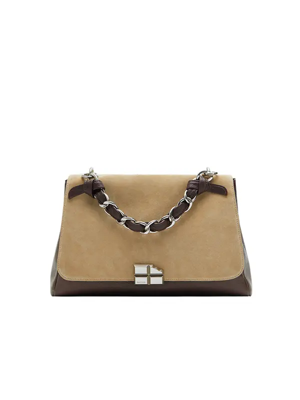 Smting leather medium flap bag