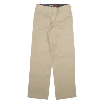 DICKIES 874 Workwear Mens Trousers Beige Regular Straight W29 L30