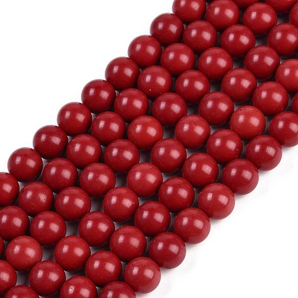Synthetic Coral Beads Strands
