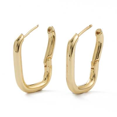 Brass Hoop Earrings