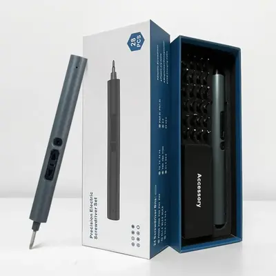 28 In 1 Electric Screwdriver Set, USB Fast Charging Electric Screwdriver, Portable Screwdriver Kit With LED Light, Mini Cordl...