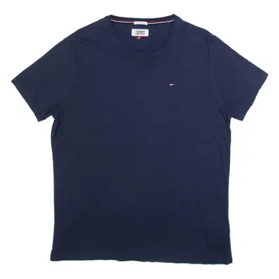 TOMMY HILFIGER Mens T-Shirt Blue L