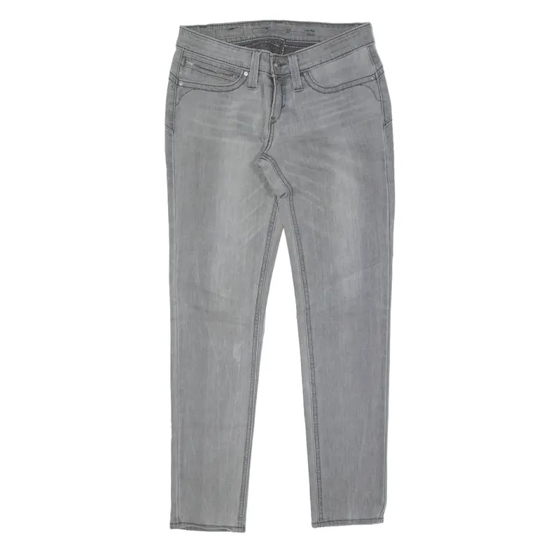 LEVI'S Low Rise Jeans Grey Denim Slim Skinny Womens W27 L30