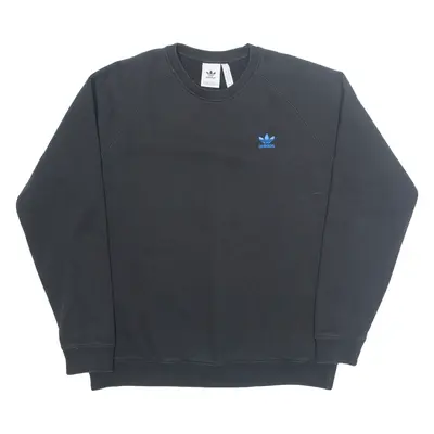 ADIDAS Mens Sweatshirt Black XL