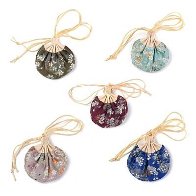 Chinese Brocade Sachet Coin Purses