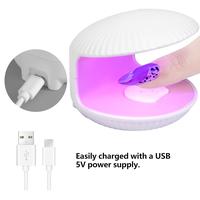 Portable Mini Nail Dryer UV Lamp USB Rechargeable Fast Drying Gel Polish Curing Light with 5 LED Lights, MINI Nail Polish Man...