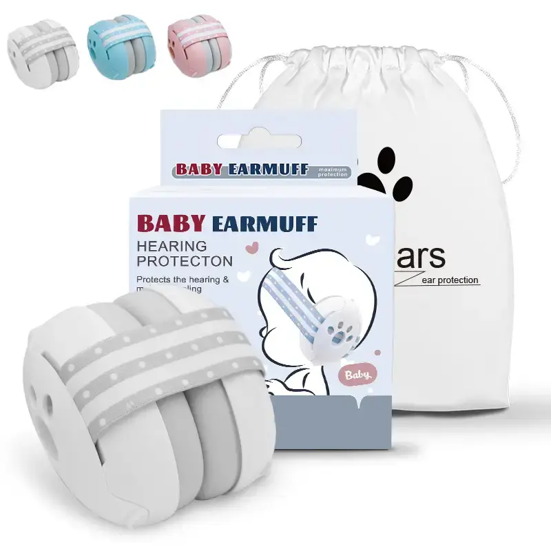 Baby Ear Muffs Noise Protection for Babies Adjustable Infant Noise Cancelling Headphones Against Hearing Damage Improves Slee...