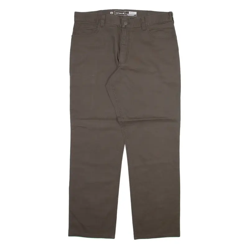 CARHARTT Mens Trousers Grey Relaxed Straight W36 L32