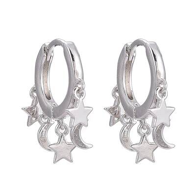 Brass Huggie Hoop Earrings