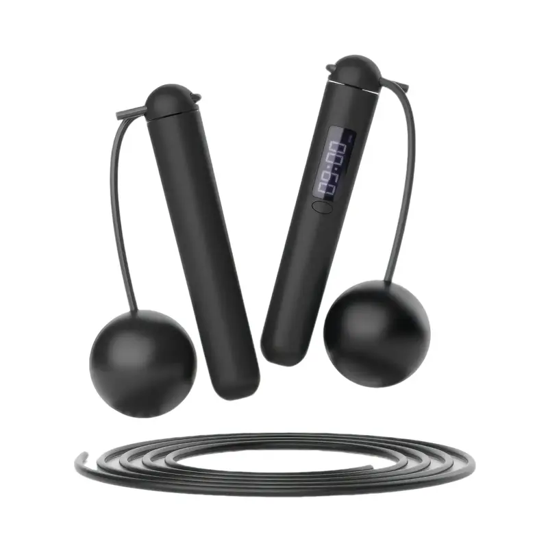 Smart Counting Jump Rope, 1 Set Batteries Required Adjustable Skipping Rope with Lcd Display, Fitness Equipment for Home Gym ...