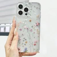 Floral Pattern Phone Case, Anti-drop Shockproof Phone Protective Cover, Phone Accessory Compatible with iPhone 6 7 8 X XR XS ...