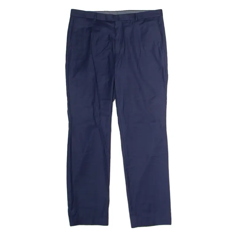 JOOP! Mens Trousers Blue Regular Straight Wool W38 L32