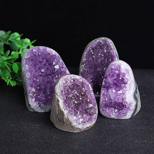 Natural Druzy Amethyst Ornament