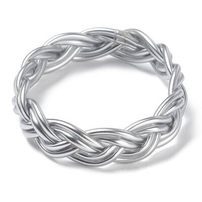 Plastic Cord Braided Stretch Bracelets